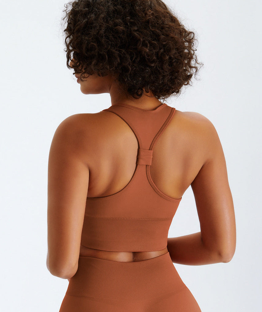 True Seamless V-Top - Orange