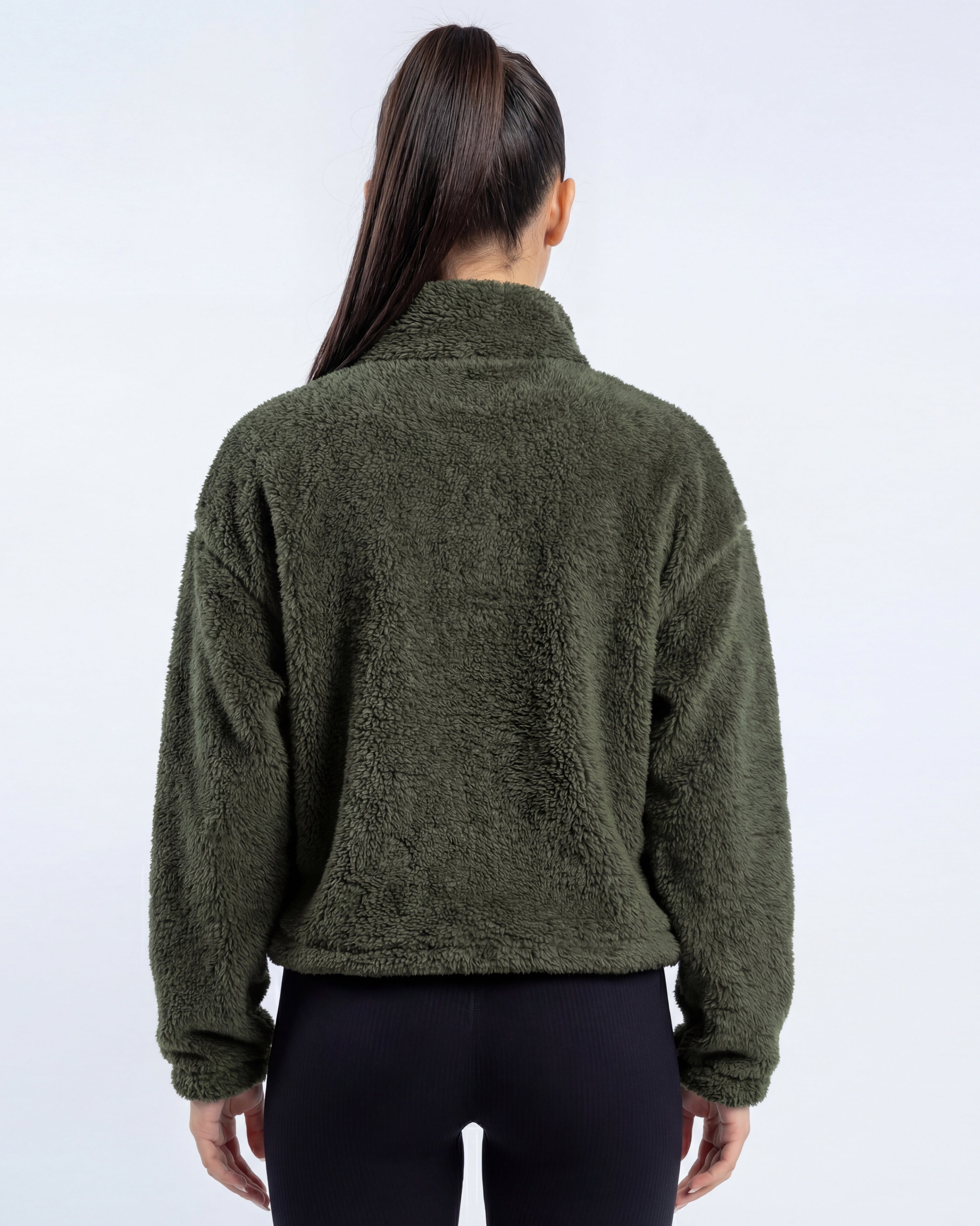 Teddy Half-Zip Fleece Pullover