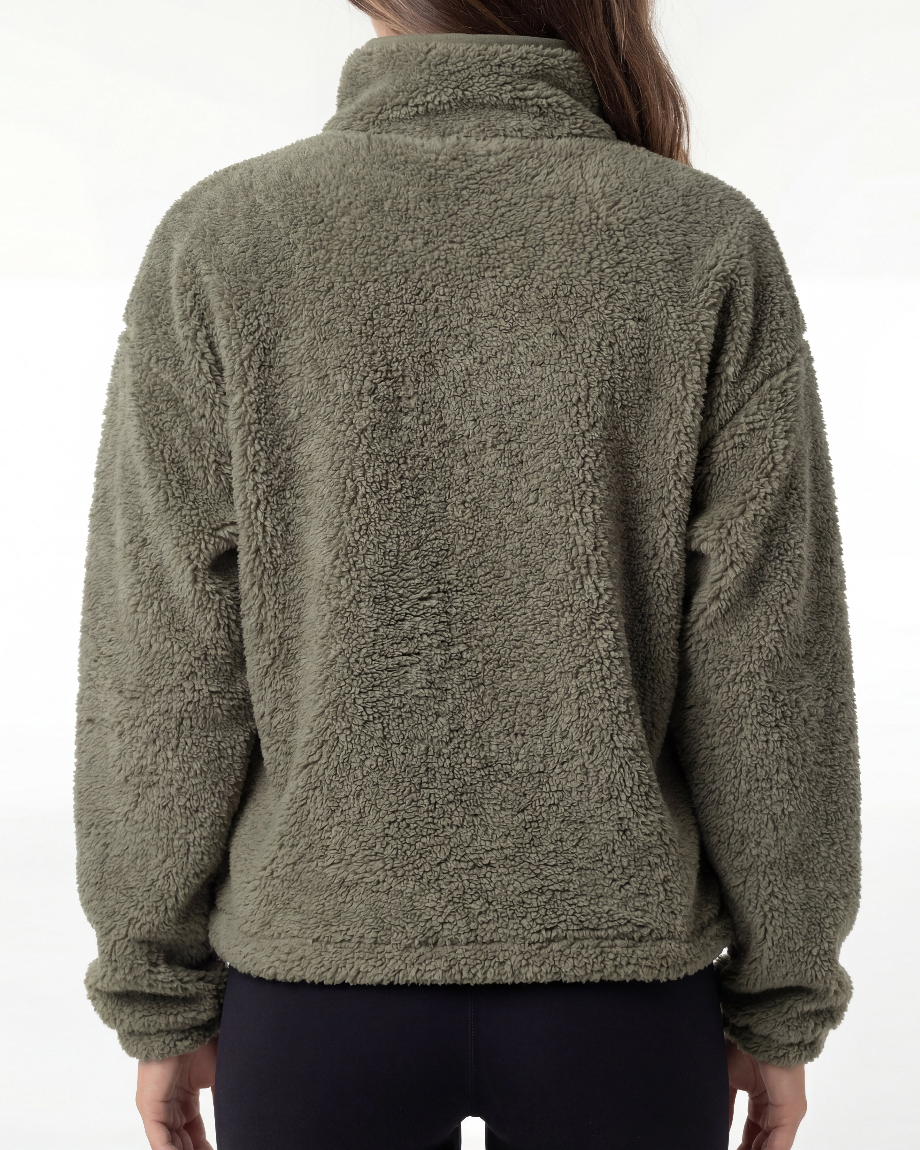 Teddy Half-Zip Fleece Pullover