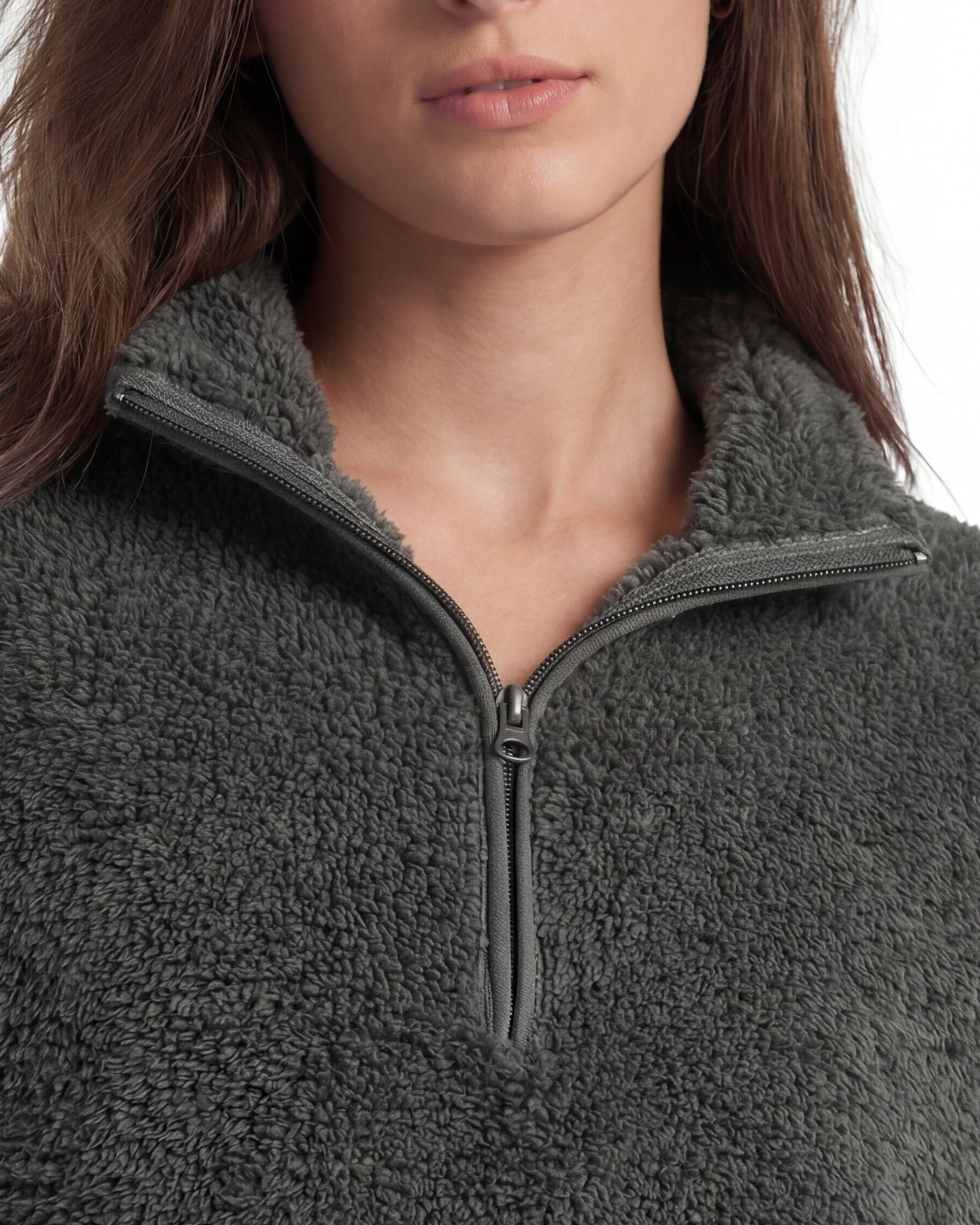 Teddy Half-Zip Fleece Pullover