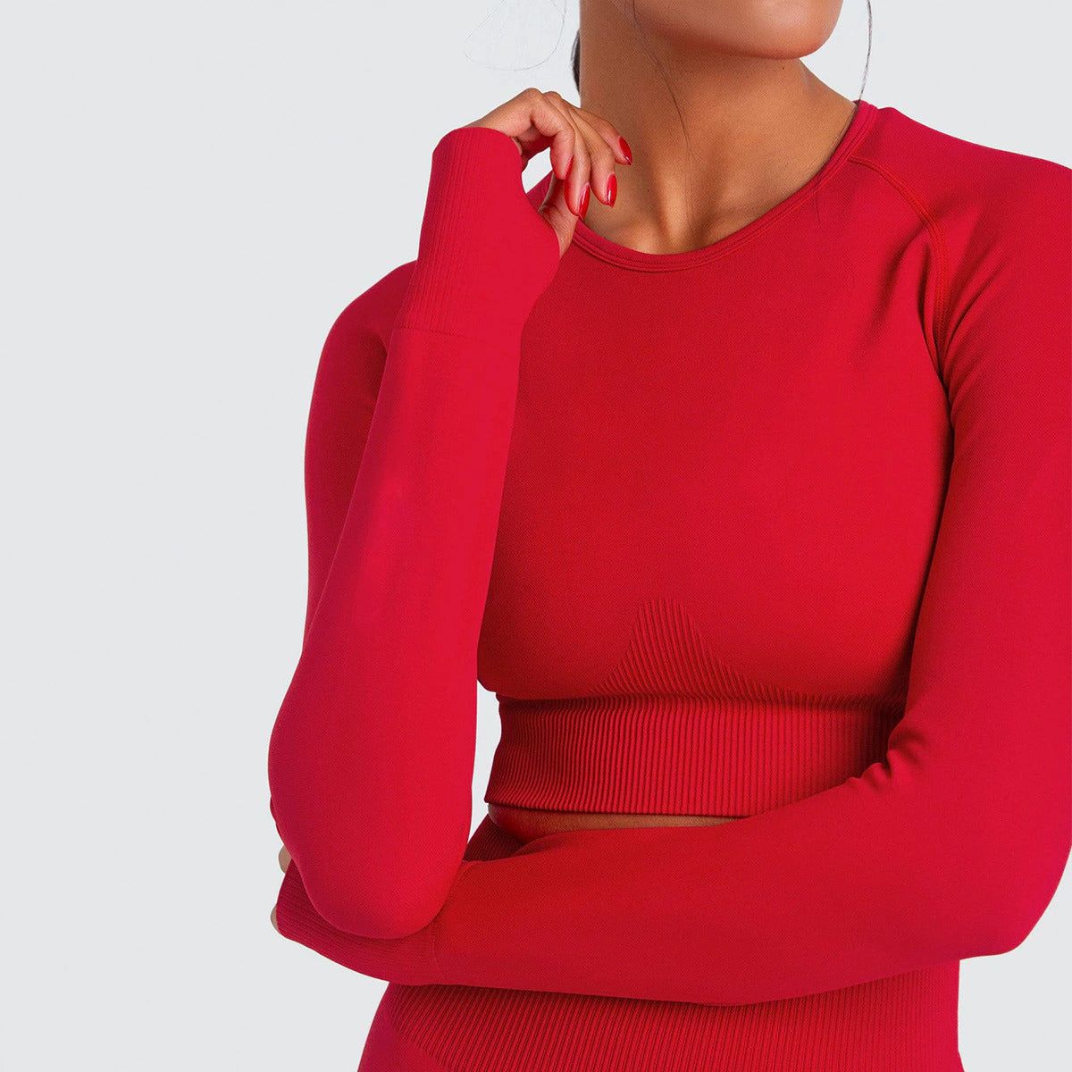 Adapt Seamless Long Sleeve Crop Top