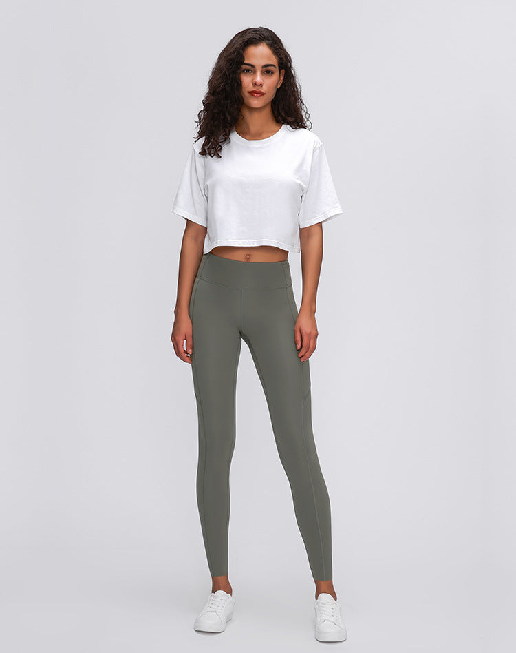 Lightweight Loose Crop Top - White vrshWOMENS