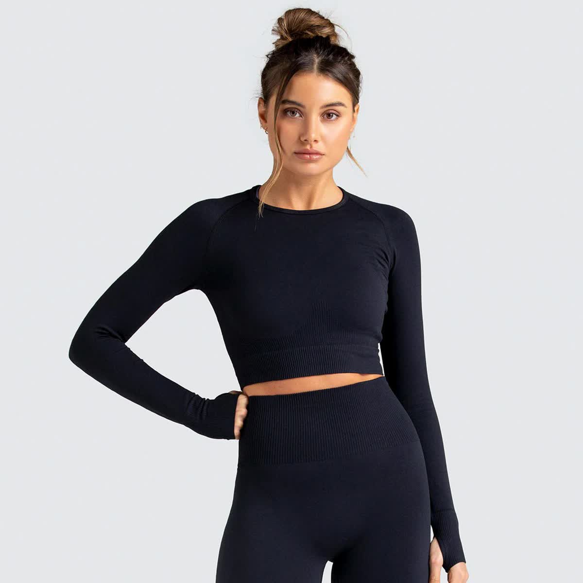 Adapt Seamless Long Sleeve Crop Top