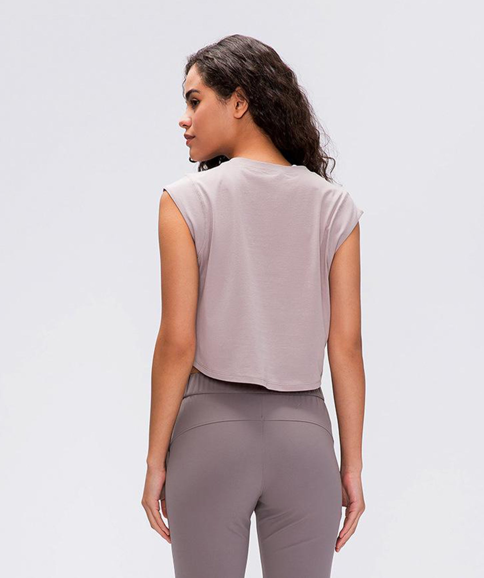 Lightweight Essential Crop Top - Pink