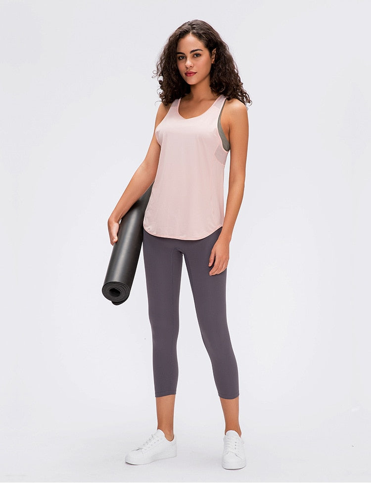 Lightweight Mesh Tank Top - Rosa