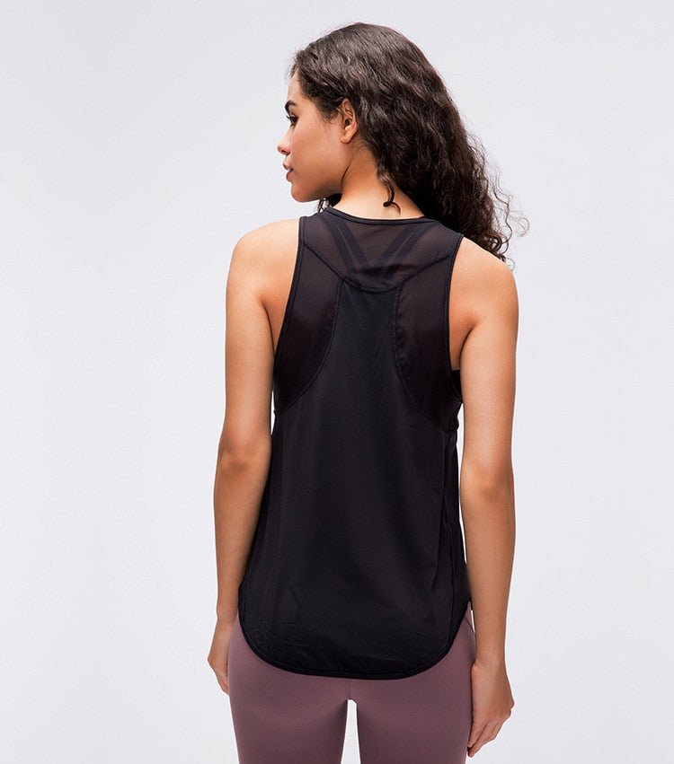 Lightweight Mesh Tank Top - Schwarz