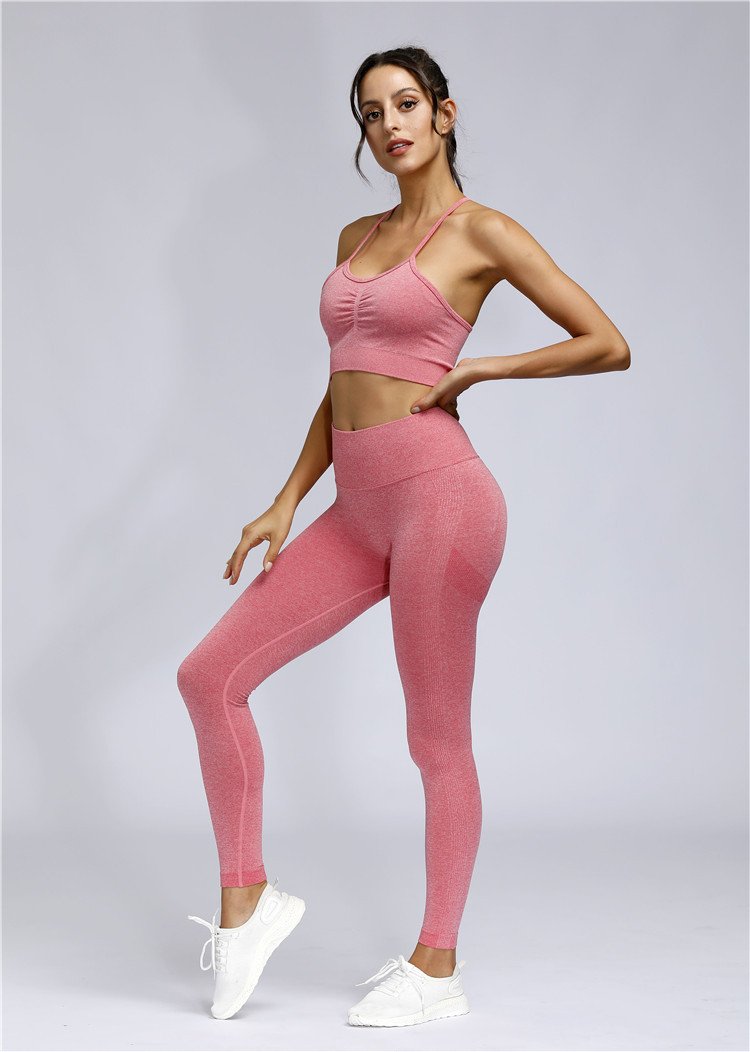 Seamless Scrunch Leggings - Pink vrshWOMENS
