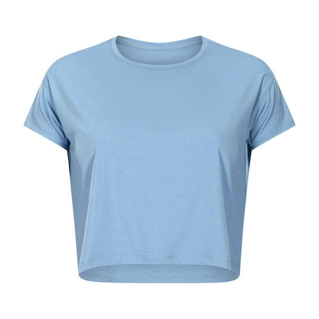 Lightweight Buttery Crop Top - Blau