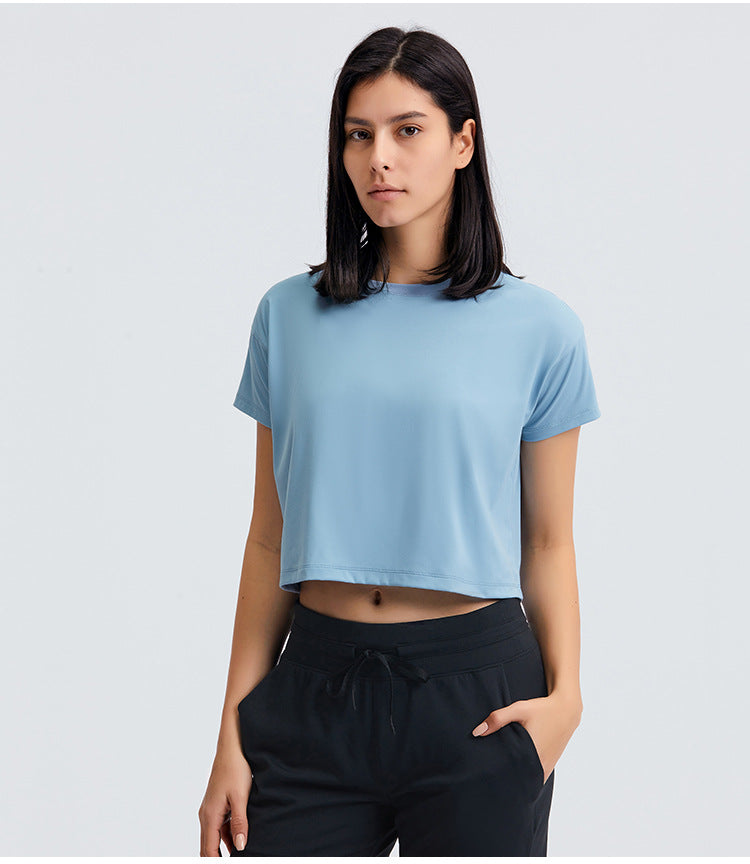 Lightweight Buttery Crop Top - Blau