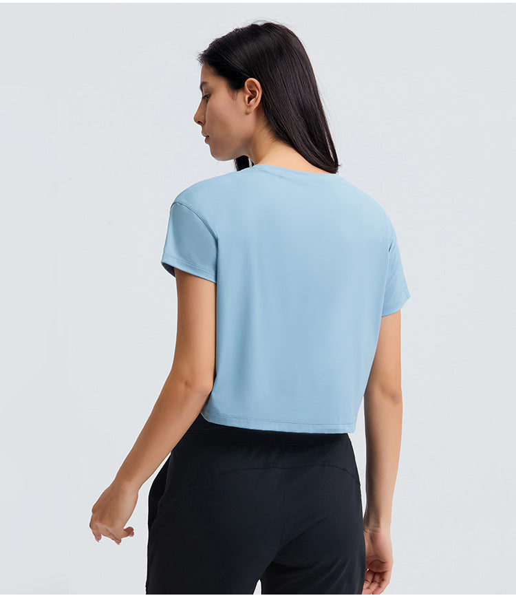 Lightweight Buttery Crop Top - Blau