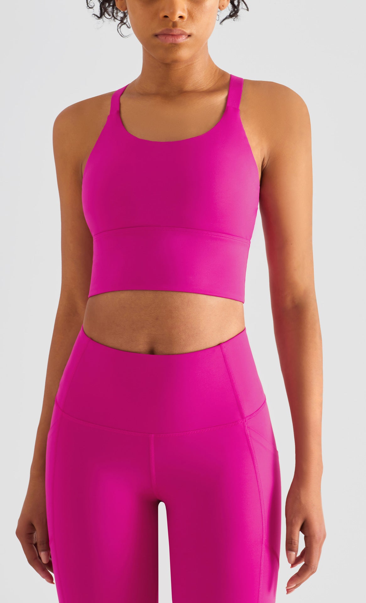 Run Pro Seamless Top mit integriertem Sport BH - Pink