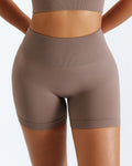 True Seamless Scrunch Shorts - Taupe