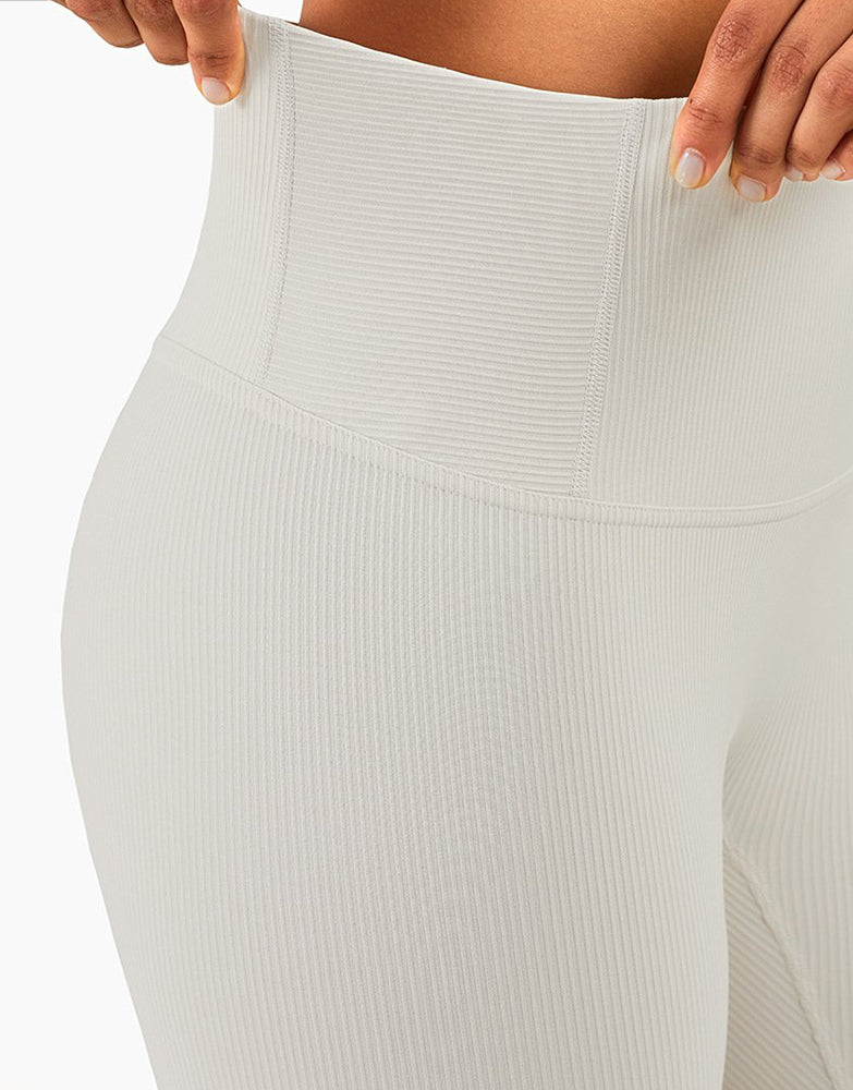 Ribbed Fit Leggings - Ivory vrshWOMENS