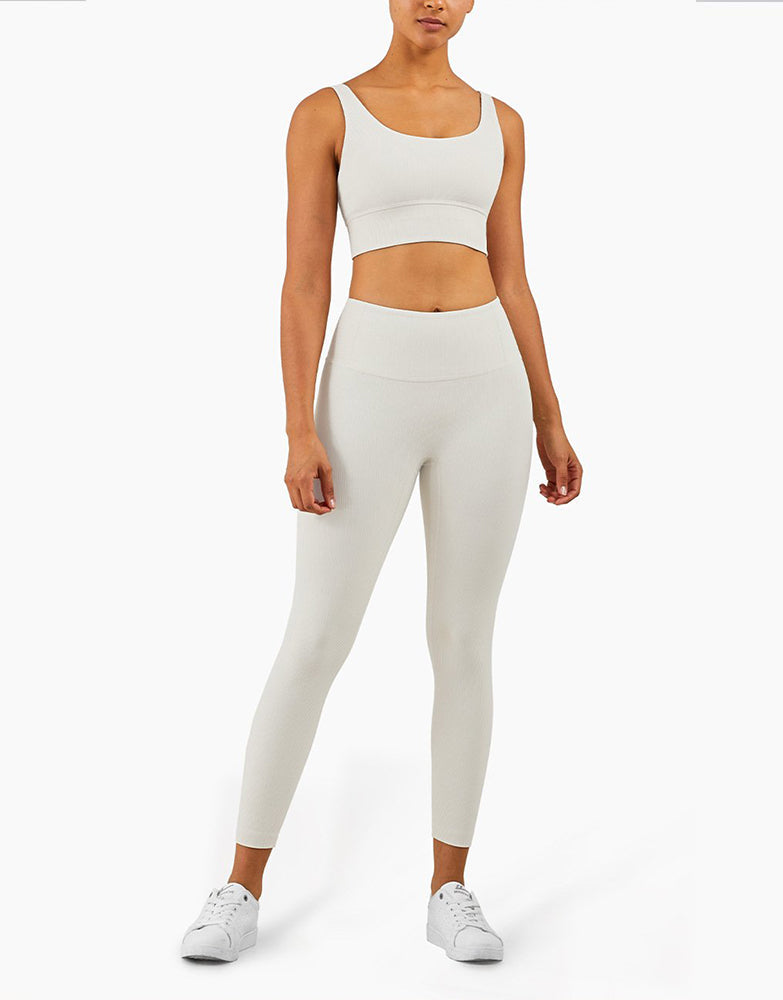 Ribbed Fit Leggings - Ivory vrshWOMENS