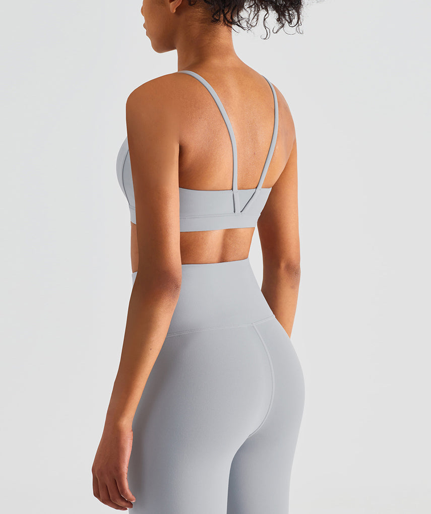 Run 25" Seamless Sports Bra - Grau vrshWOMENS