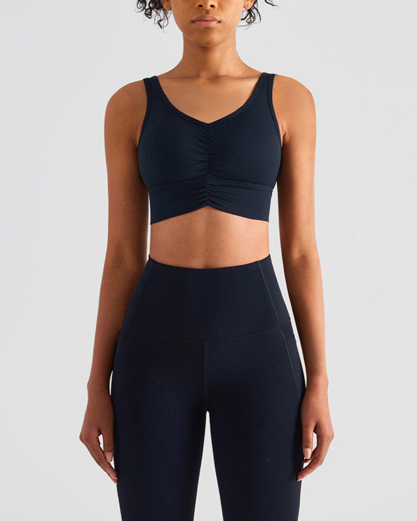 Run Pro 25" Seamless Sports Bra - Schwarz vrshWOMENS