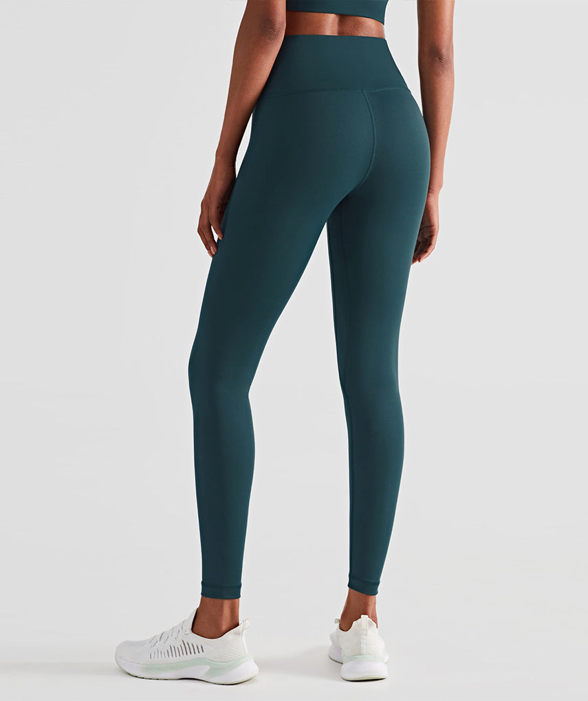 Run 28" Seamless Leggings - Dunkelgrün
