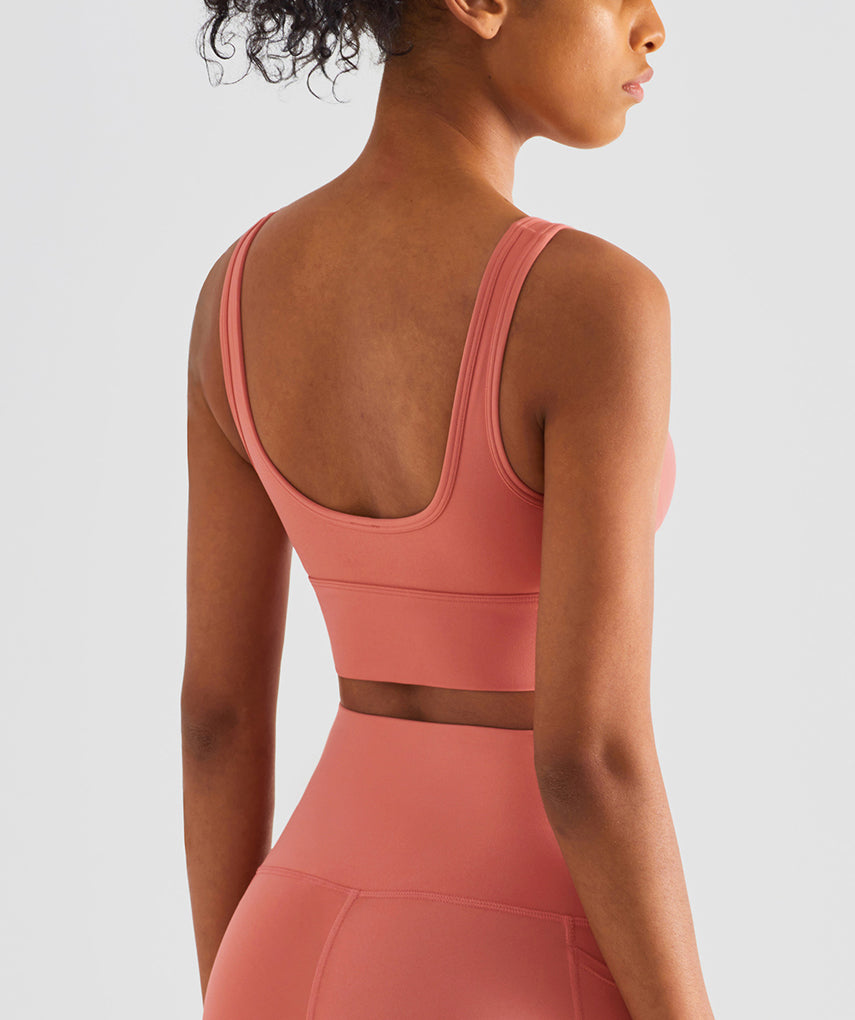 Run 25" Seamless Sports Bra - Koralle