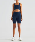 Run Pro 8" Seamless Shorts mit Taschen - Blau